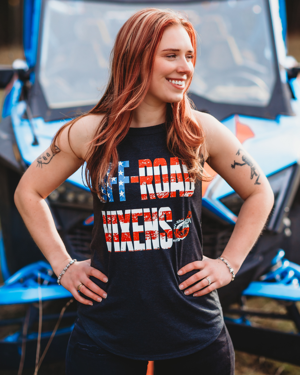 America Tank | Patriotic Racerback for Off-Road Women – OFF-ROAD America Tank | Patriotic Racerback for Off-Road Women – OFF-ROAD