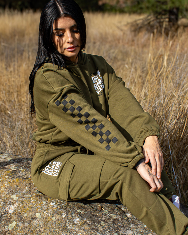 Obsessed Oversized Cropped Hoodie