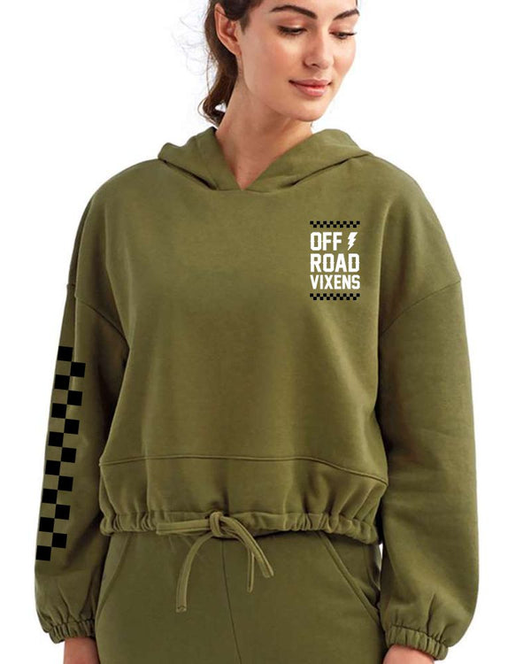 Obsessed Oversized Cropped Hoodie