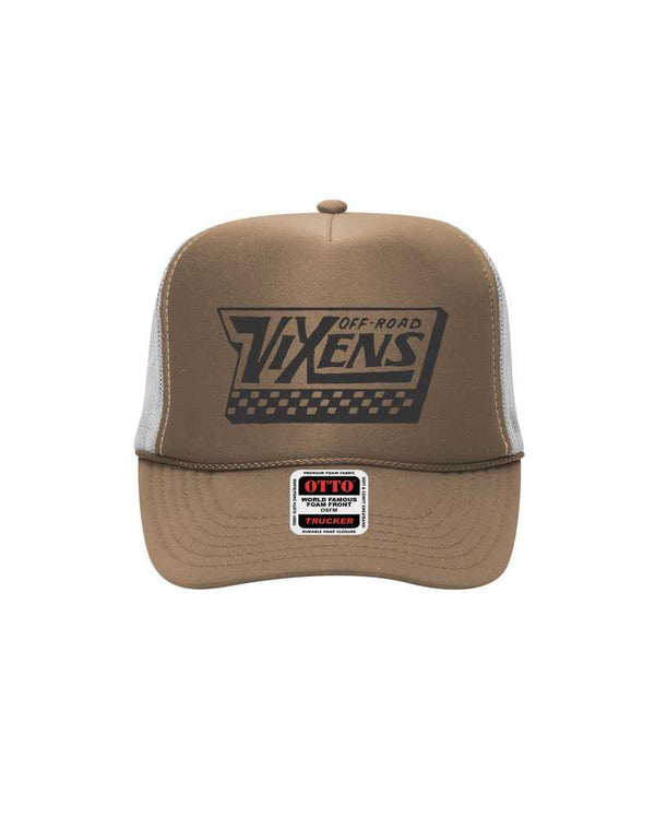 Off the Wall Foam Trucker -Khaki/White