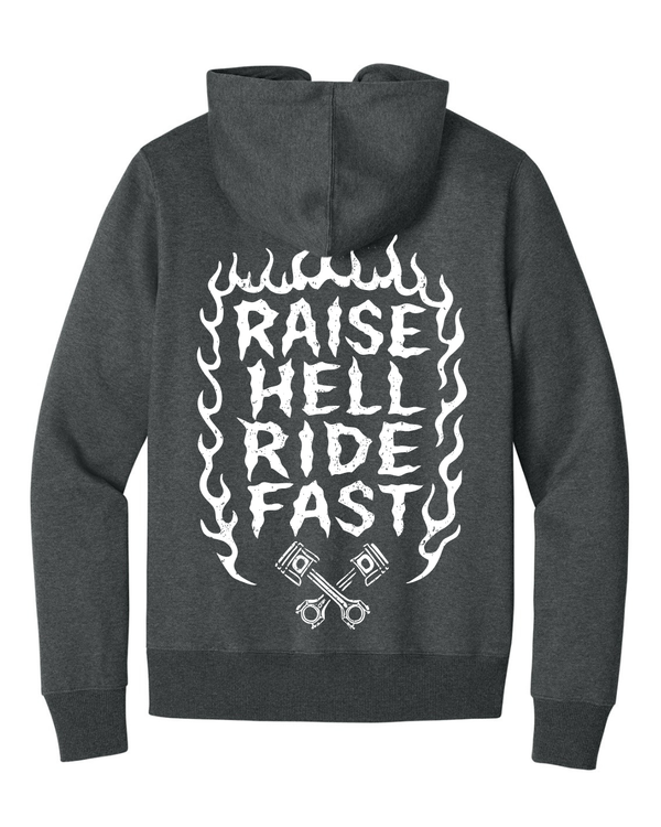 Raise Hell Zip Up Hoodie