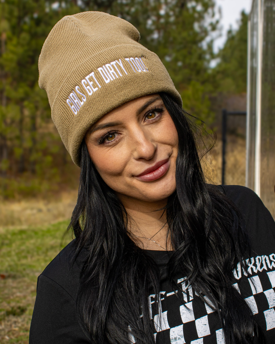 Trademark Beanie - Coyote Brown/White | Off-Road Vixens – OFF-ROAD
