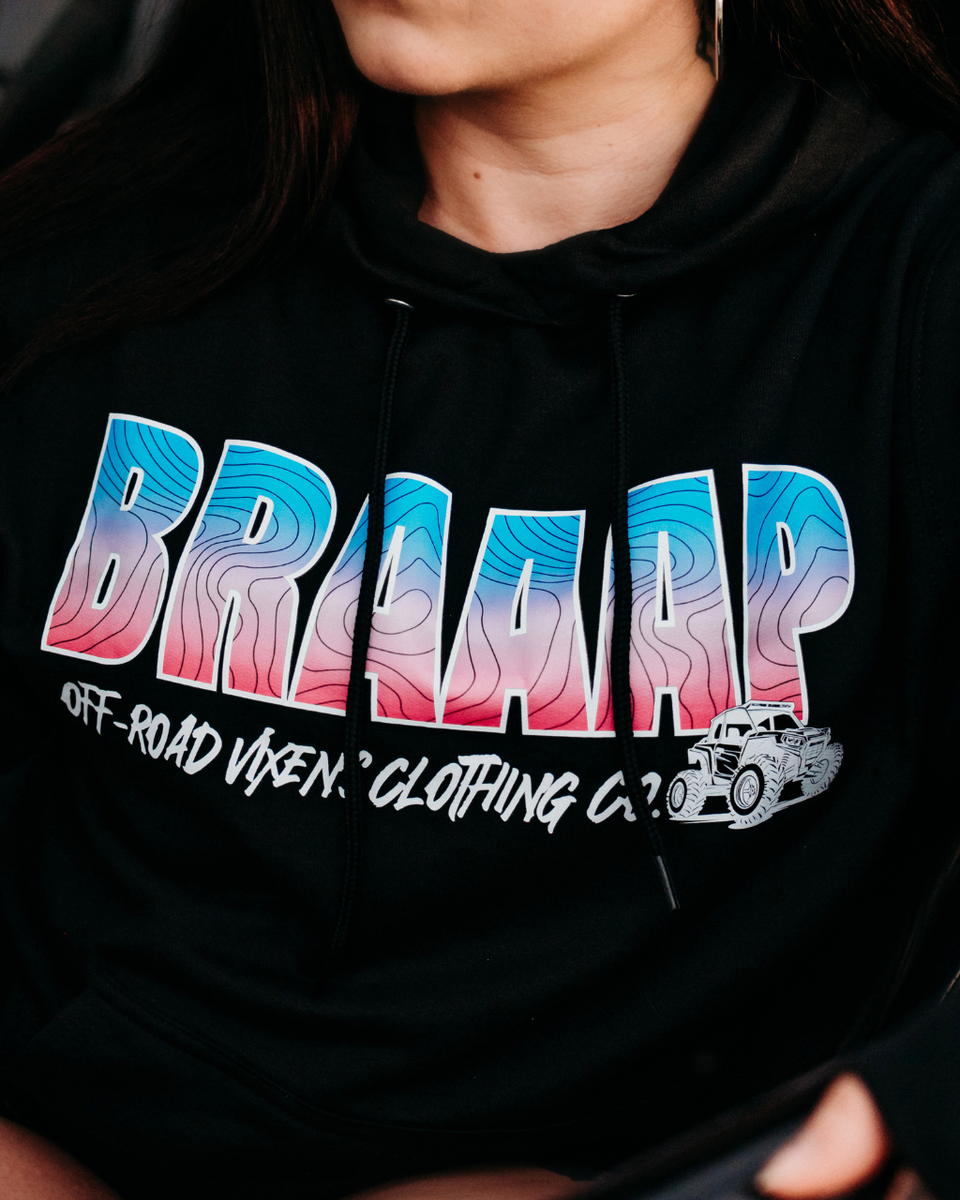 Braaapiness Pullover Hoodie - SxS | Off-Road Vixens – OFF-ROAD