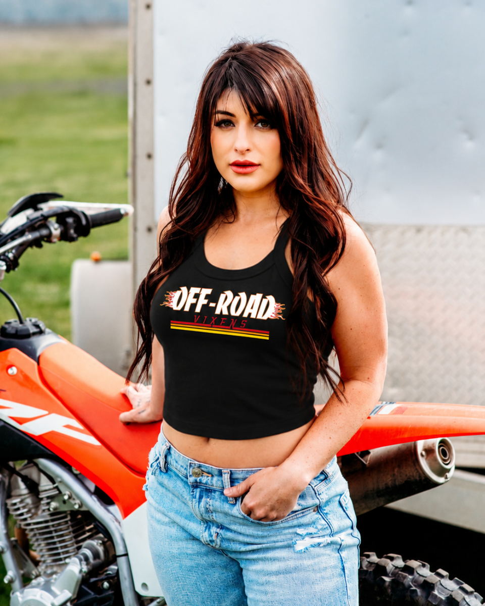 Hell on Wheels Baby Rib Cropped Tank | Off-Road Vixens – OFF-ROAD