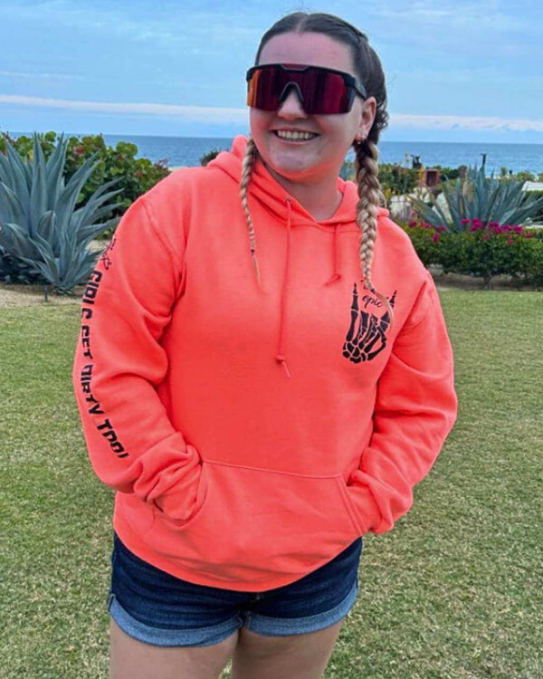 Be Epic Pullover Neon Coral - OFF-ROAD VIXENS CLOTHING CO.