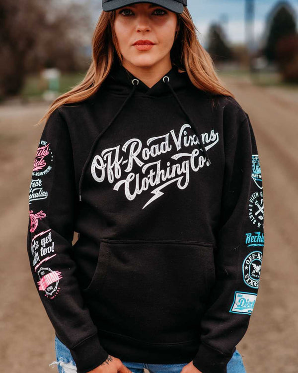 Rewind 2.0 Unisex Pullover Hoodie - OFF-ROAD VIXENS CLOTHING CO.
