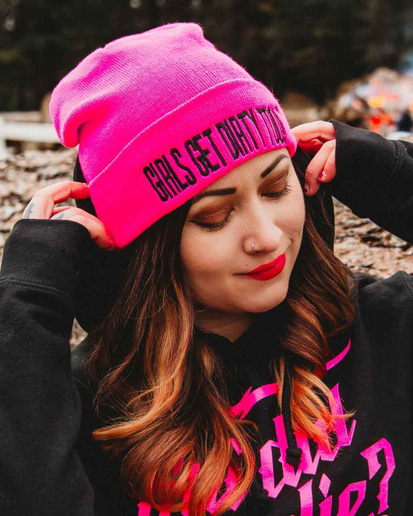 Trademark Beanie Neon Pink/Black