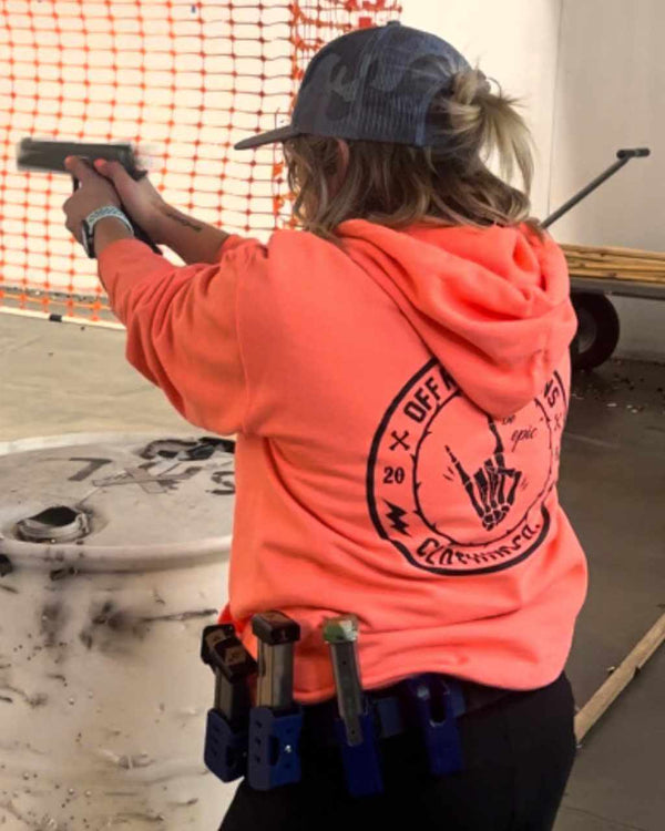 Be Epic Pullover Neon Coral - OFF-ROAD VIXENS CLOTHING CO.