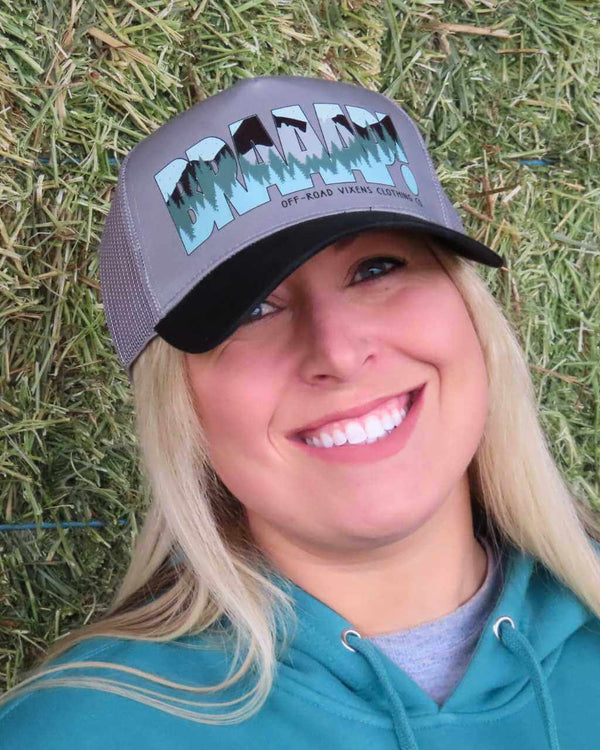Braaap! Babe Trucker Hat - OFF-ROAD VIXENS CLOTHING CO.