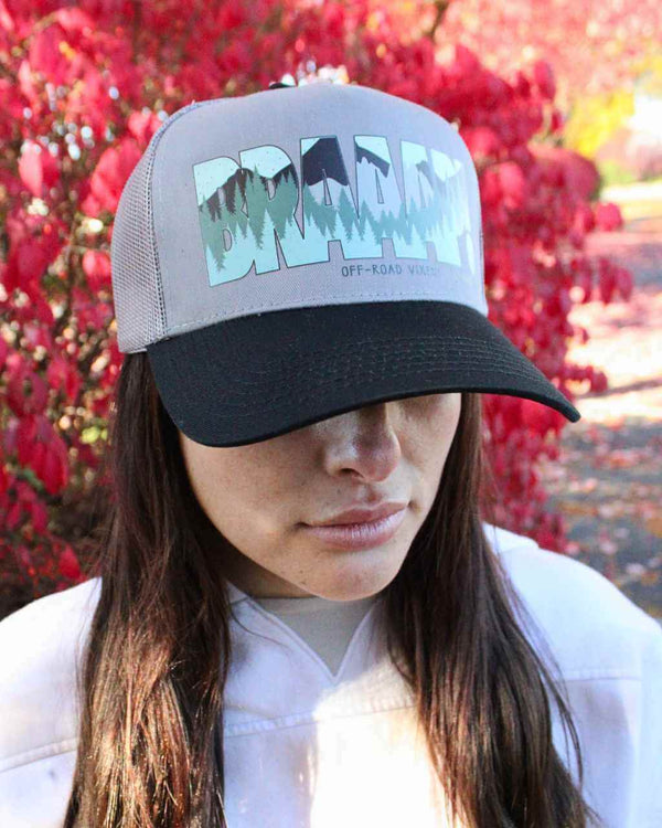 Braaap! Babe Trucker Hat - OFF-ROAD VIXENS CLOTHING CO.