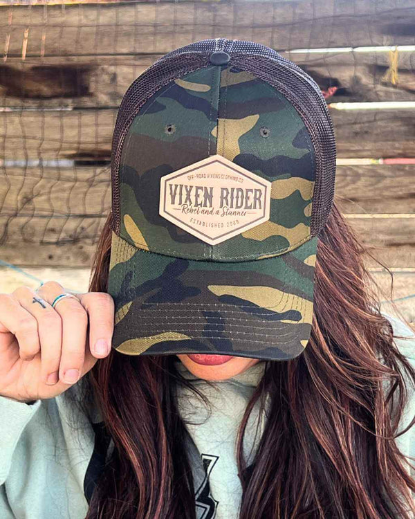 Rebel Camo Trucker - OFF-ROAD VIXENS CLOTHING CO.