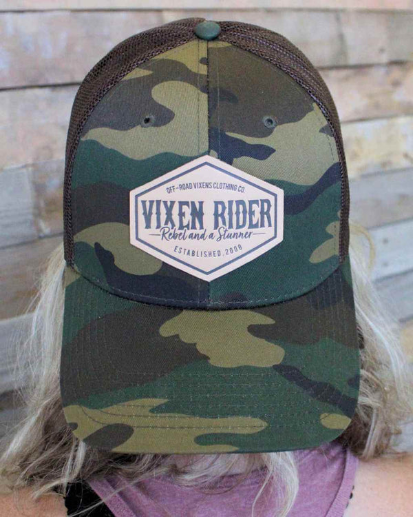 Rebel Camo Trucker - OFF-ROAD VIXENS CLOTHING CO.