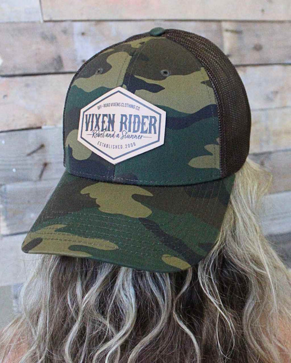 Rebel Camo Trucker - OFF-ROAD VIXENS CLOTHING CO.