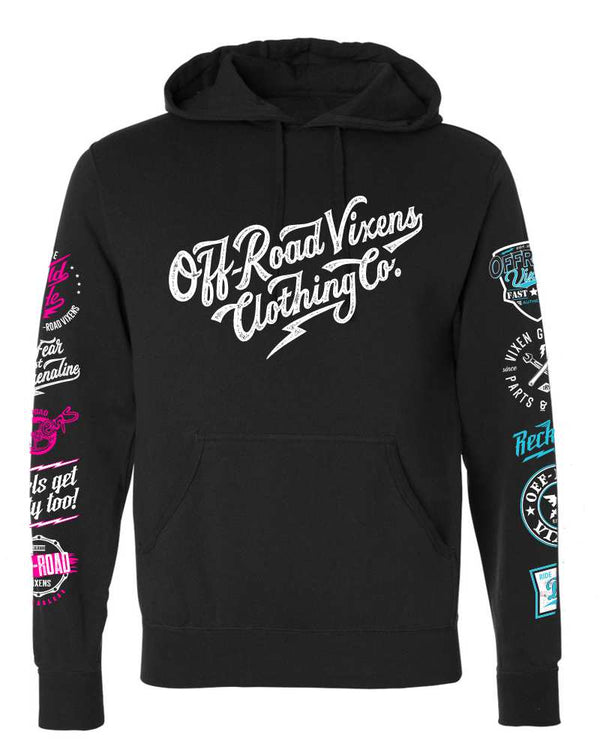 Rewind 2.0 Unisex Pullover Hoodie - OFF-ROAD VIXENS CLOTHING CO.