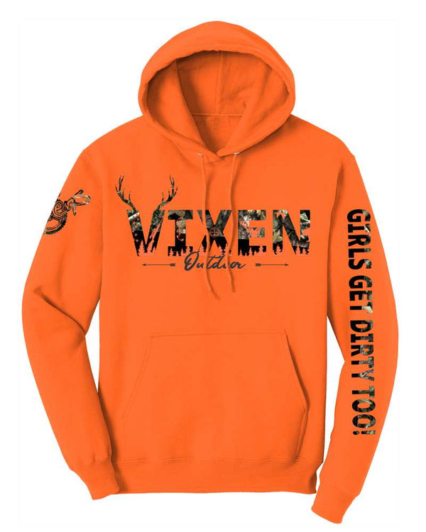 Vixen Huntress Pullover Hoodie-Safety - OFF-ROAD VIXENS CLOTHING CO.