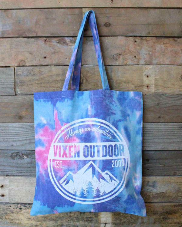 Vixen Outdoor Tie Dye Canvas Tote - Candy - OFF-ROAD VIXENS CLOTHING CO.