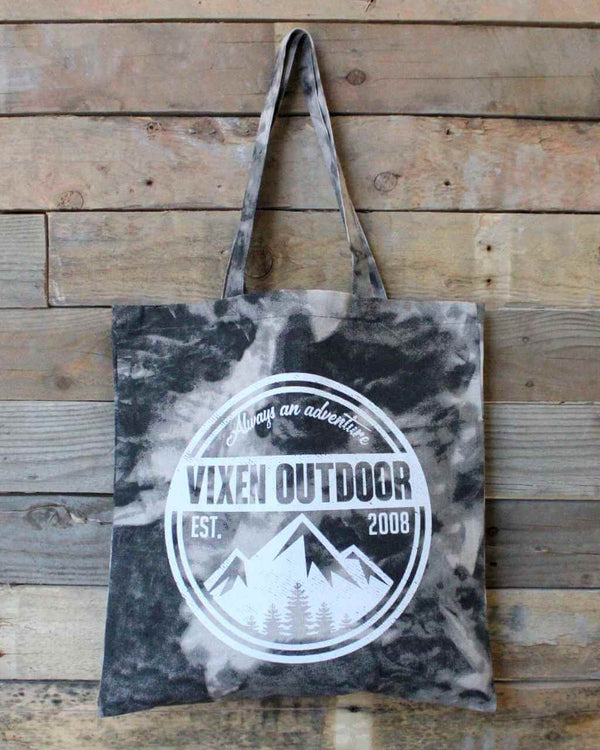 Vixen Outdoor Tie Dye Canvas Tote - Smoke - OFF-ROAD VIXENS CLOTHING CO.