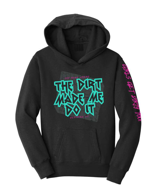 Youth Dirt Made Me Hoodie - OFF-ROAD VIXENS CLOTHING CO.