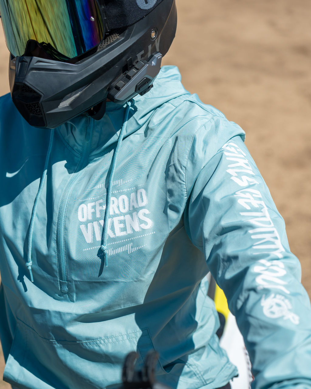 windbreaker mountainbike Rockstar Pullover Windbreaker – OFF-ROAD VIXENS CLOTHING CO