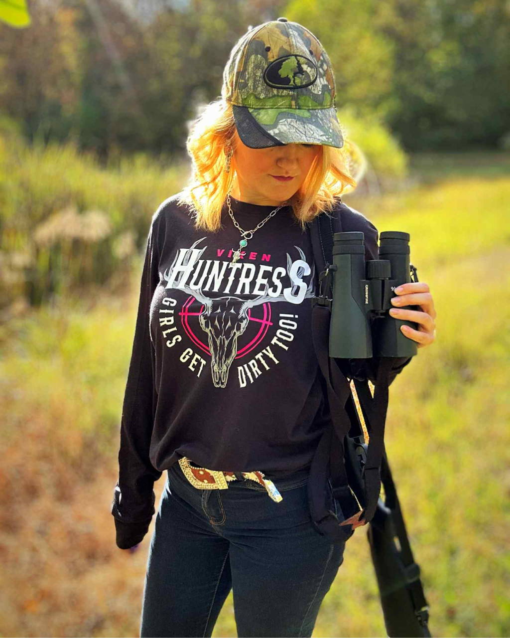 Sharp Shooter Long Sleeve Tee – Vixen Huntress Graphic | Off-Road Sharp Shooter Long Sleeve Tee – Vixen Huntress Graphic | Off-Road