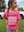 Youth Checked out Tee - Neon Pink