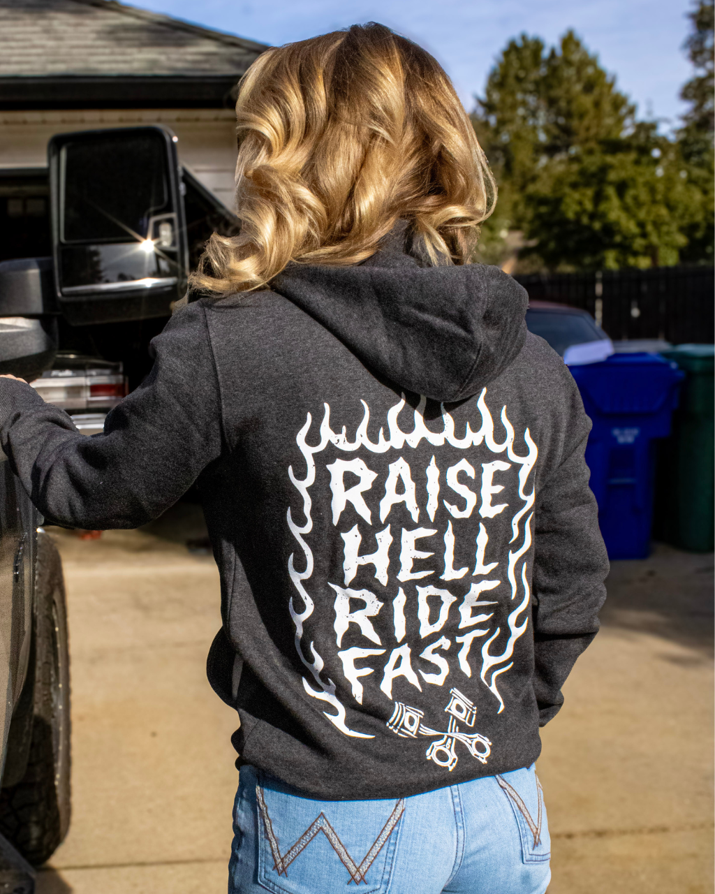 ラウドルップ Raise Hell Zip Up Hoodie | Ride or Die Style for Off-Road Women