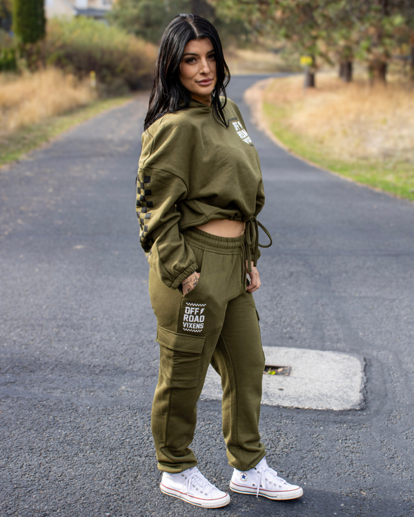 Obsessed Oversized Cropped Hoodie