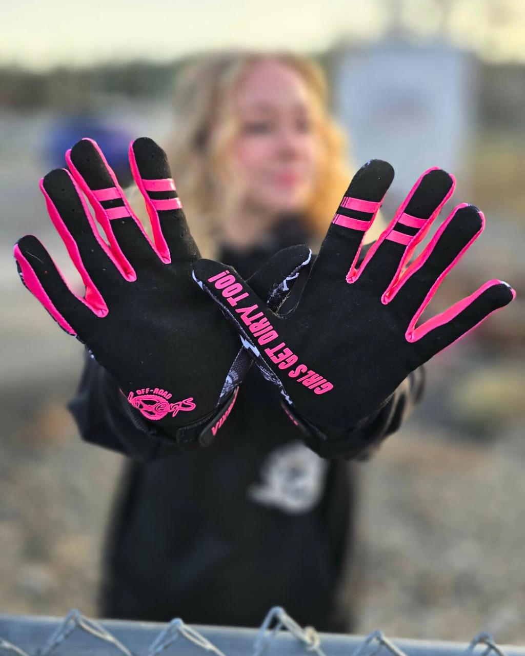 pink bicycle gloves Be Epic MX Gloves