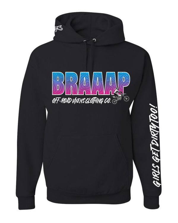 Braaapiness Pullover Hoodie - Dirt Bike