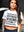 Checked Out Cropped Tee