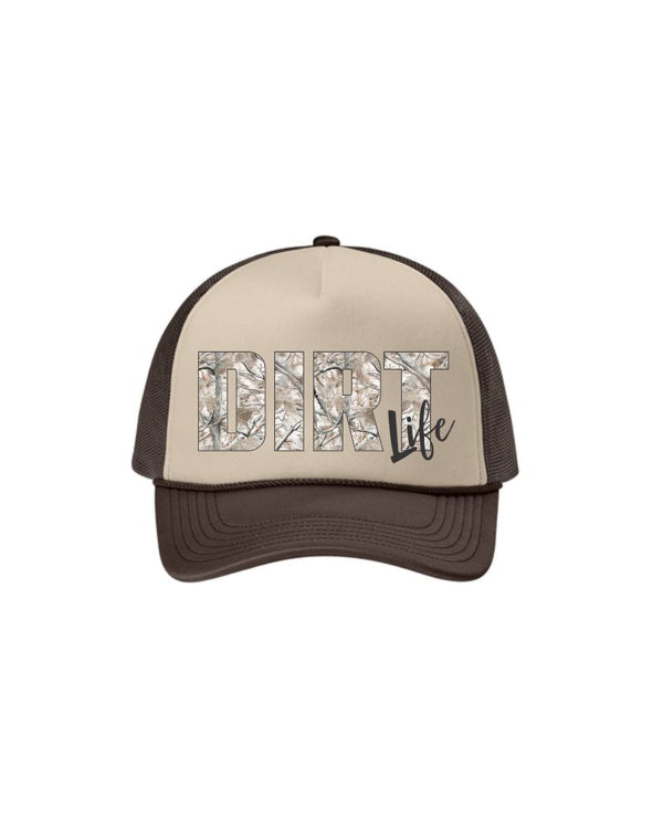 Dirt Life Deadwood Camo Trucker - Brown