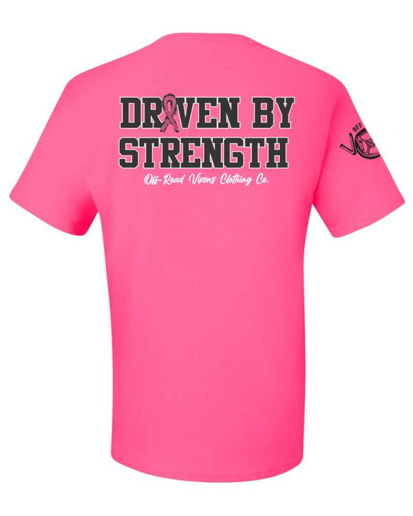 Driven by Strength - Pink Ribbon Tee
