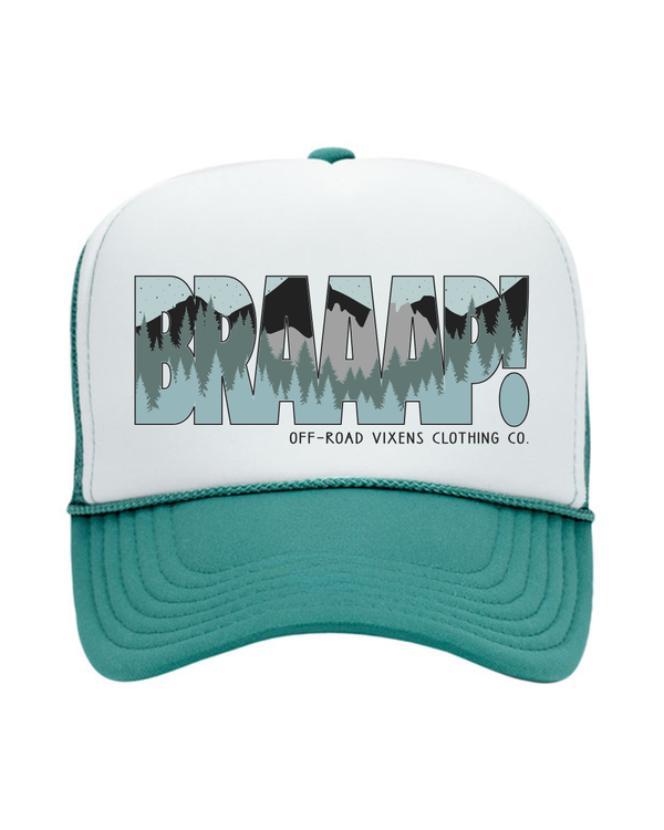Braaap Babe Foam Trucker - Teal