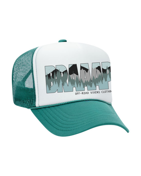 Braaap Babe Foam Trucker - Teal