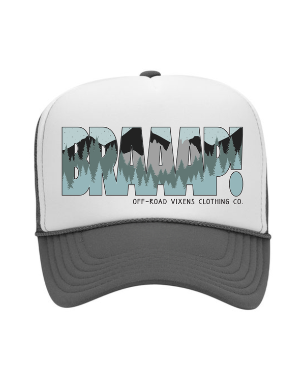 Braaap Babe Foam Trucker - Gray