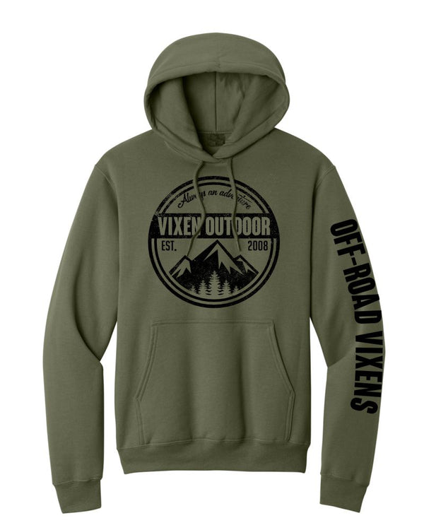 Vixen Outdoor Hoodie - Drab Green