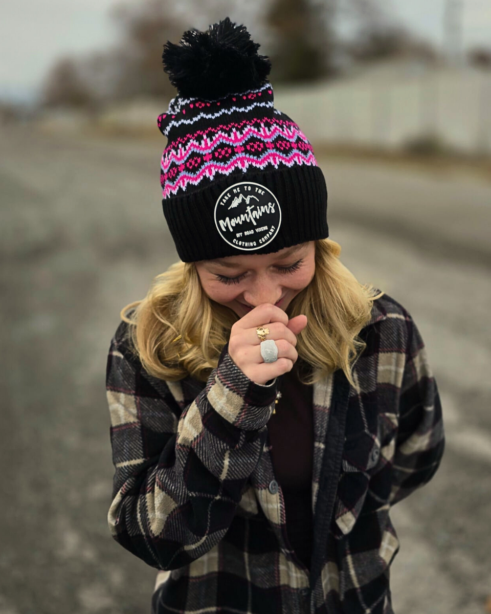 Take me to the Mountains Beanie - Black | Off-Road Vixens – OFF-ROAD ...