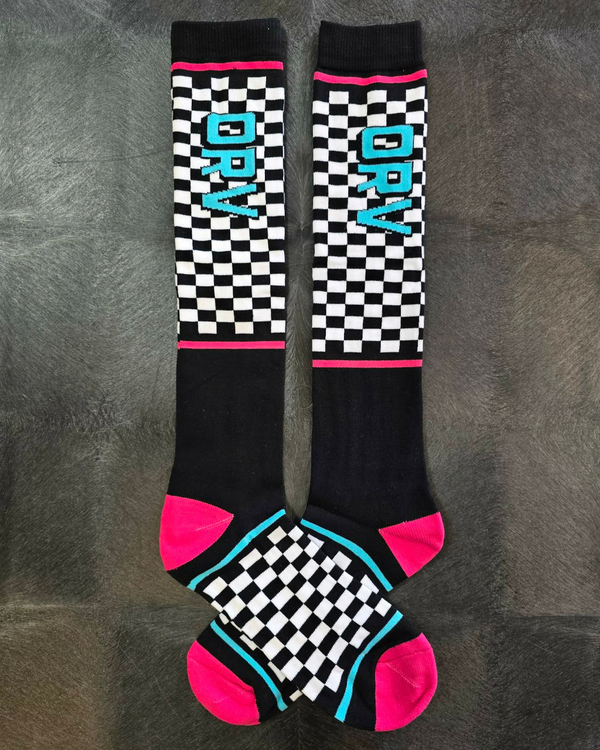 Checkered Riding Sock