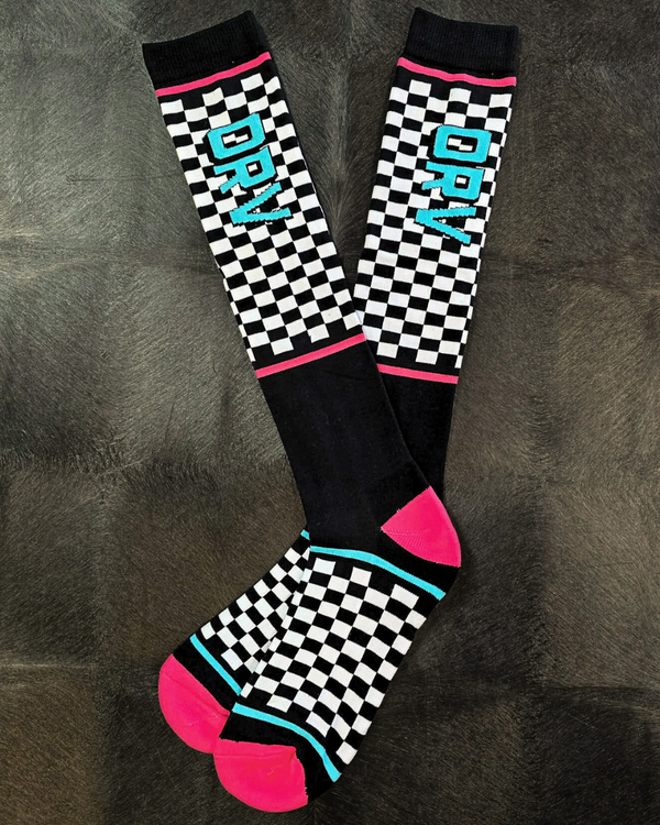 Checkered Riding Sock