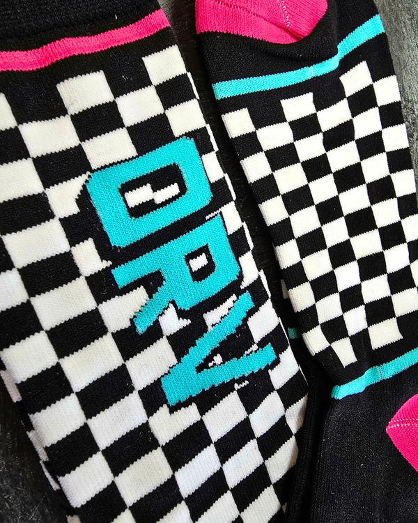 Checkered Riding Sock