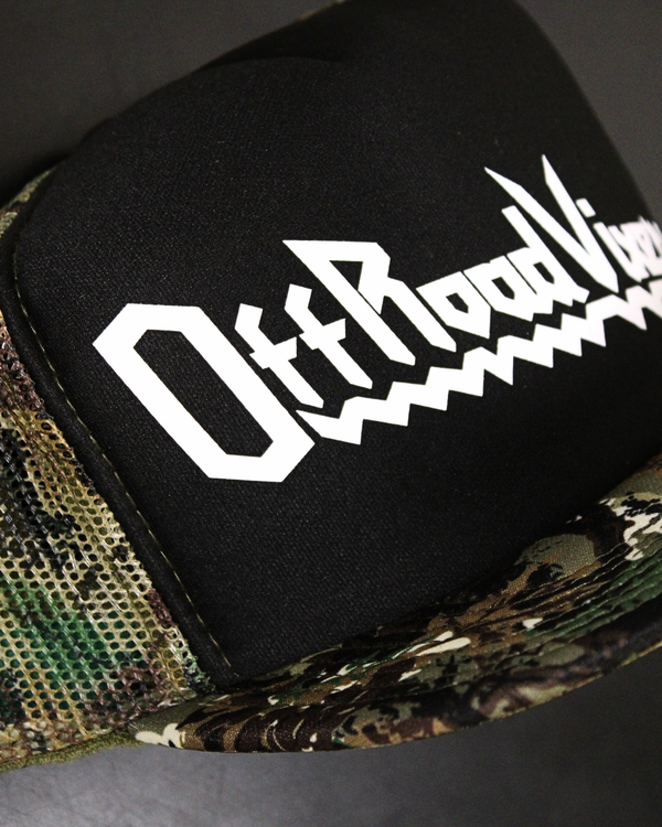 Heavy Metal Camo Flat Bill Hat