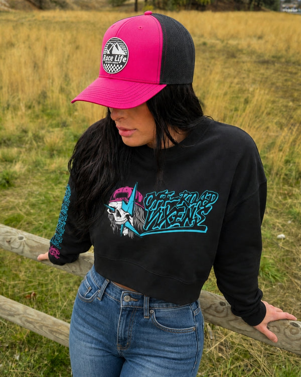 Skull Crusher Ladies Cropped Crewneck