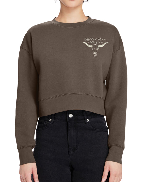 Howdy Cropped Crewneck