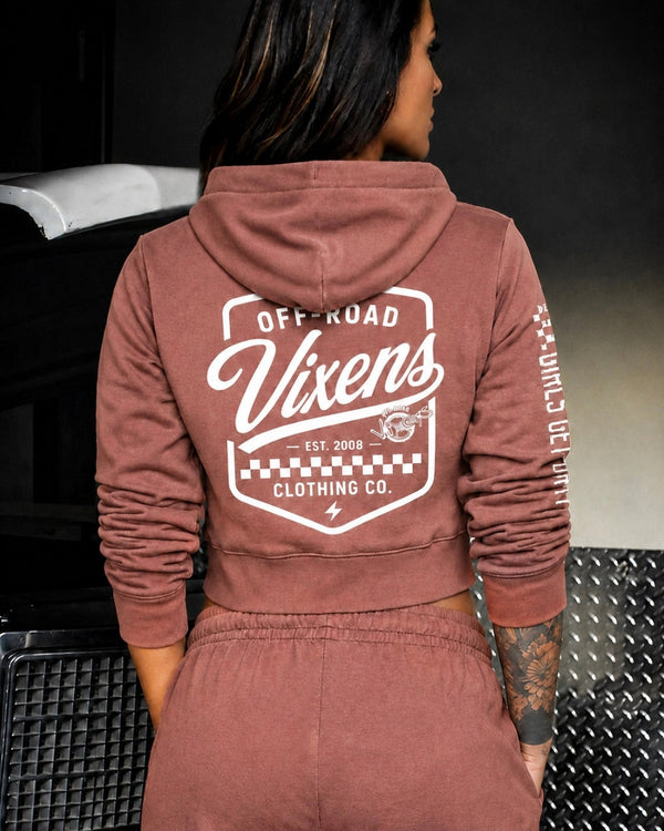 Desert Ladies Cropped Zip Hoodie