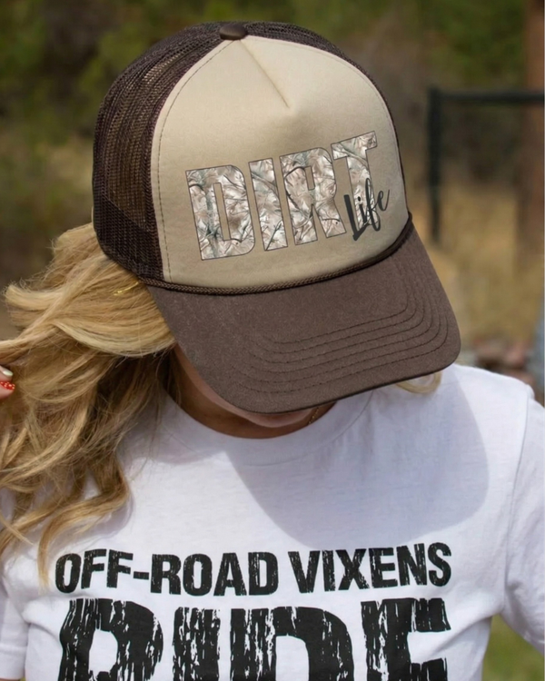 Dirt Life Deadwood Camo Trucker - Brown