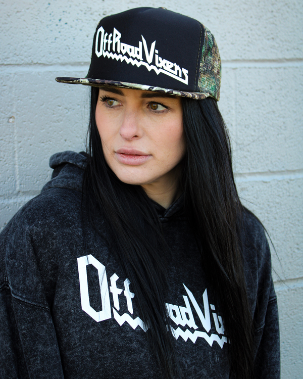 Heavy Metal Camo Flat Bill Hat