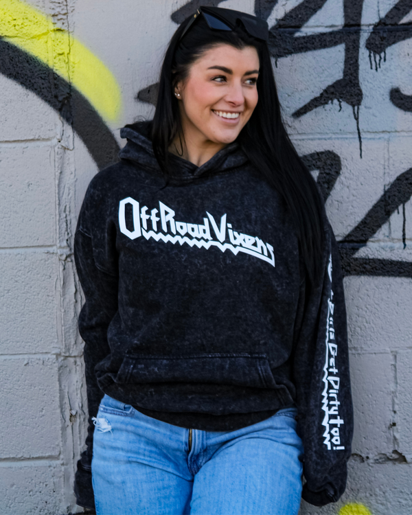 Heavy Metal Mineral Wash Pullover Hoodie
