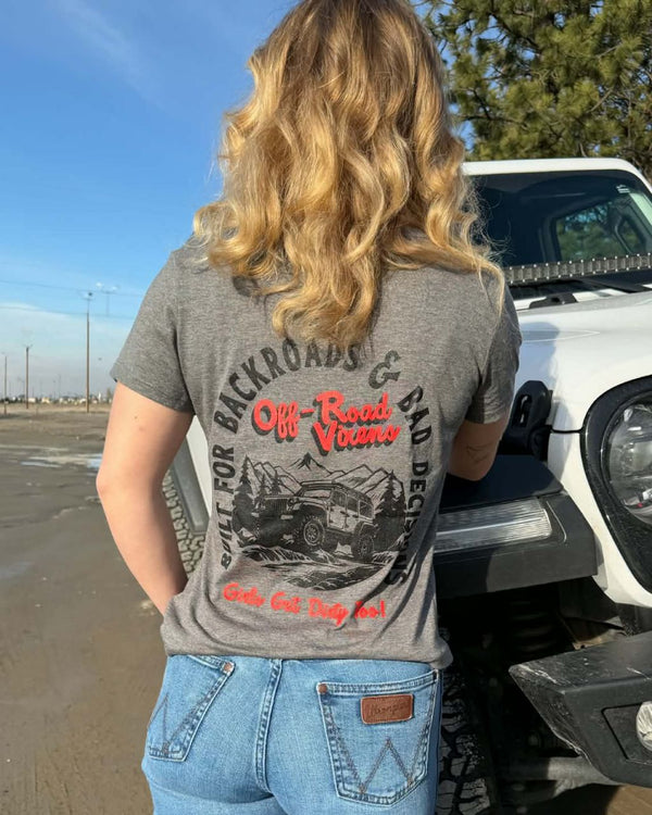 Backroads & Bad Decisions V Neck Tee