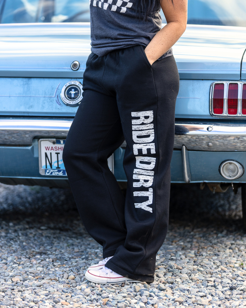 Ride Dirty Open Bottom Sweats| Off-Road Vixens – OFF-ROAD VIXENS