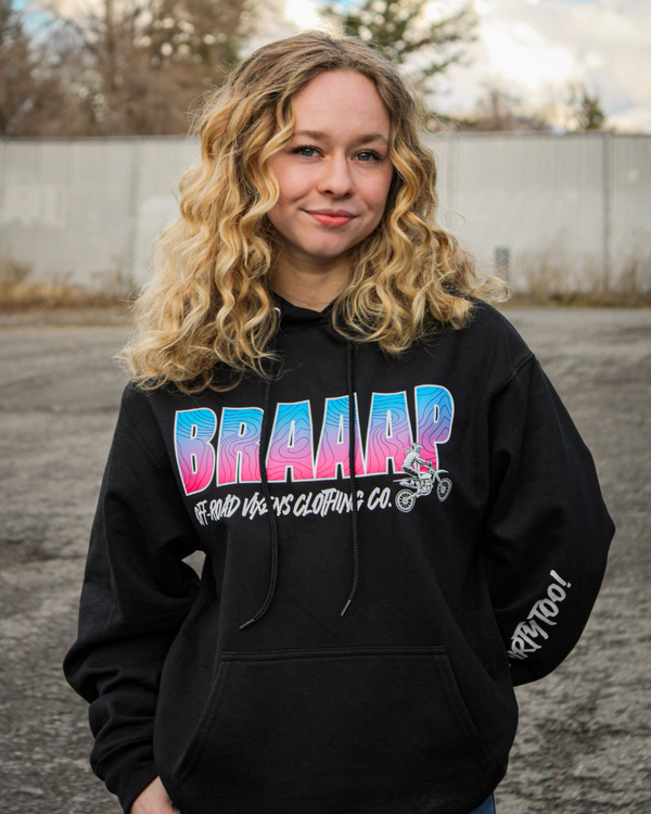 Braaapiness Pullover Hoodie - Dirt Bike